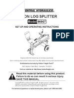 Log Splitter Harbor Freight 96907