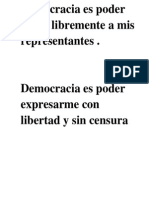 Democracia - para Acrostico