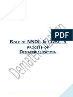 Role of NSDL & CDSL in Process of Dematerialization