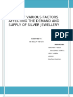 Silver's Demand and Supply in India at Micro Level