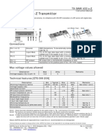 TX-SAW / 433 S-Z Transmitter Datasheet