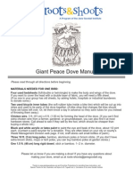 Giant Peace Dove Manual: Please Read Through All Directions Before Beginning