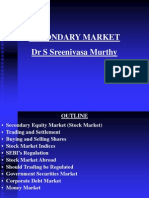 Secondary Market DR S Sreenivasa Murthy