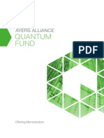 Ayers Alliance Quantum Fund Offering Memorandum 