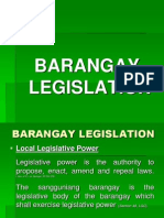 Brgy Local Legislation