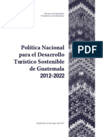 Politica Nacional DTS Guatemala 2012 2022