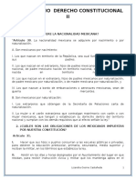 Cuestionario Derecho Constitucional II