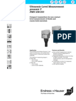 Prosonic T FMU 230/231: Ultrasonic Level Measurement