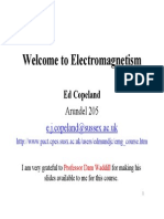 Welcome To Electromagnetism: Ed Copeland