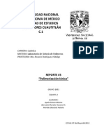 Sintesis. Reporte 3. Polimerización Iónica