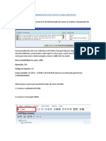 Determinação de Conta para Imposto - (TCODE OB40)