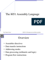 The 8051 Assembly Language