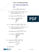 Points & Straight Lines - Solutions