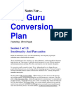 The Guru Conversion Plan: Exclusive Notes For