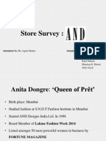 Store Survey:: Submitted To: Ms. Jagriti Mishra