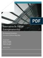 Innovation in Social Entrepreneurship