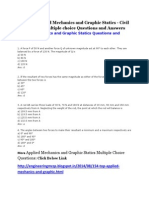 Applied Mechanics and Graphic Statics Multiple Choice Questions