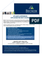 Atlanta Intensive Course Flier