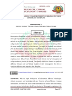 Metacognition Among College Students in Reltion To Their Gender and Discipline