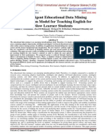 An Intelligent Educational Data Mining Classification Model For Teaching English For Slow Learner Students