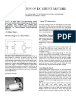 Application of DC Shunt Motors