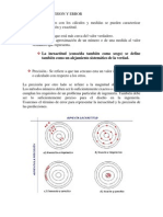 Exactitud, Presicion y Error