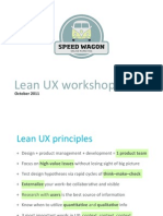 Lean UX For Startups