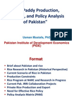 Rice Paddy Production, PracticRice Paddy Production, Practices, and Policy Analysis of Pakistanes, and Policy Analysis of Pakistan