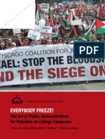 Everybody Freeze: The Art of Public Demonstrations For Palestine On College Campuses