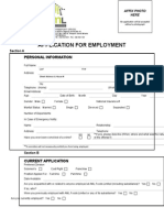 AML Employment Application