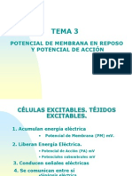 Tema 3. Equilibrio Ionico y Potencial de Membrana de Reposo