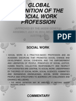 Global Definition of The Social Work Profession