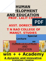 Human Development and Education