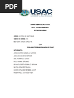 Jorge Antonio Gonzalez Garniga - 99518 - Assignsubmission - File - RESE+æA HISTORICA DE LA ALDEA DE CHIAC RABINAL BAJA VERAPAZ