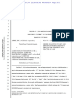 14-09-09 Order On Samsung's Motion For Judgment As A Matter of Law