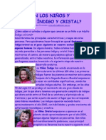 Que Son Los Niños y Adultos Índigo y Cristal