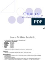 Group 2the Alkaline Earth Metals