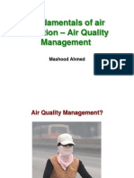 Fundamentals of Air Pollution - Air Quality Management: Mashood Ahmed