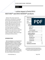 ENSO Plastics Product Carbon Footprint Analysis