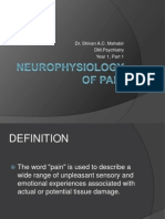 Neurophysiology of Pain