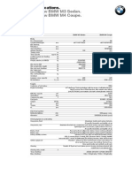 Specifications BMW M3 Sedan BMW M4 Coupe