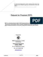 RFP For SAP System Audit and Related Activities