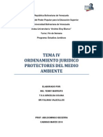 Ordenamiento Jurídico Protectores Del Medio Ambiente