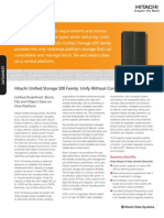 Hitachi Unified Storage Datasheet