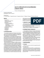 Metrología-2009-H-Recomendaciones para La Estimación de La Incertidumbre de Medida en El Laboratorio Clínico