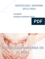 Mortalidad Materna en El Peru