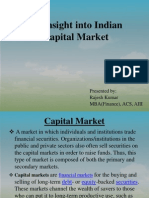 An Insight Into Indian Capital Market: Presented By: Rajesh Kumar MBA (Finance), ACS, AIII