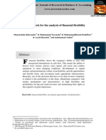 A Framework For The Analysis of Financial Flexibility