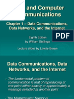 Data Communications, Data Networks, and The Internet