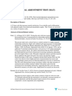 Self Measures For Marital Satisfaction MARITAL ADJUSTMENT TEST